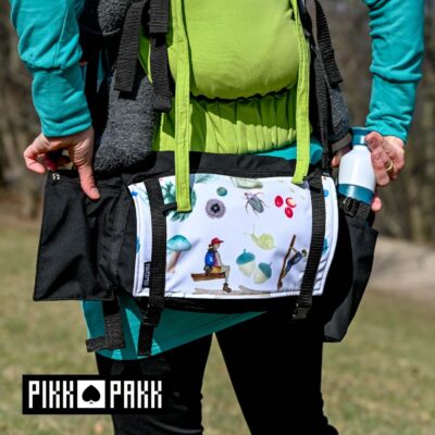 Akvarell mintás Prémium Plusz övtáska kulacstartóval - PIKK PAKK Táskák