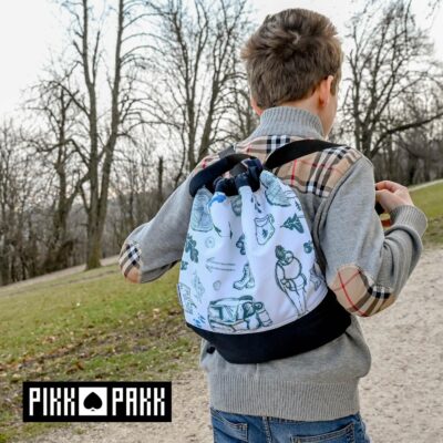 Vázlatos mintájú tornazsák - PIKK PAKK Táskák